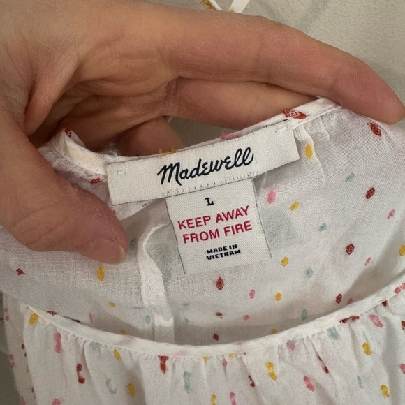 Madewell Tiered Cover-Up Dress in Rainbow Clipdot - Picture 7 of 11